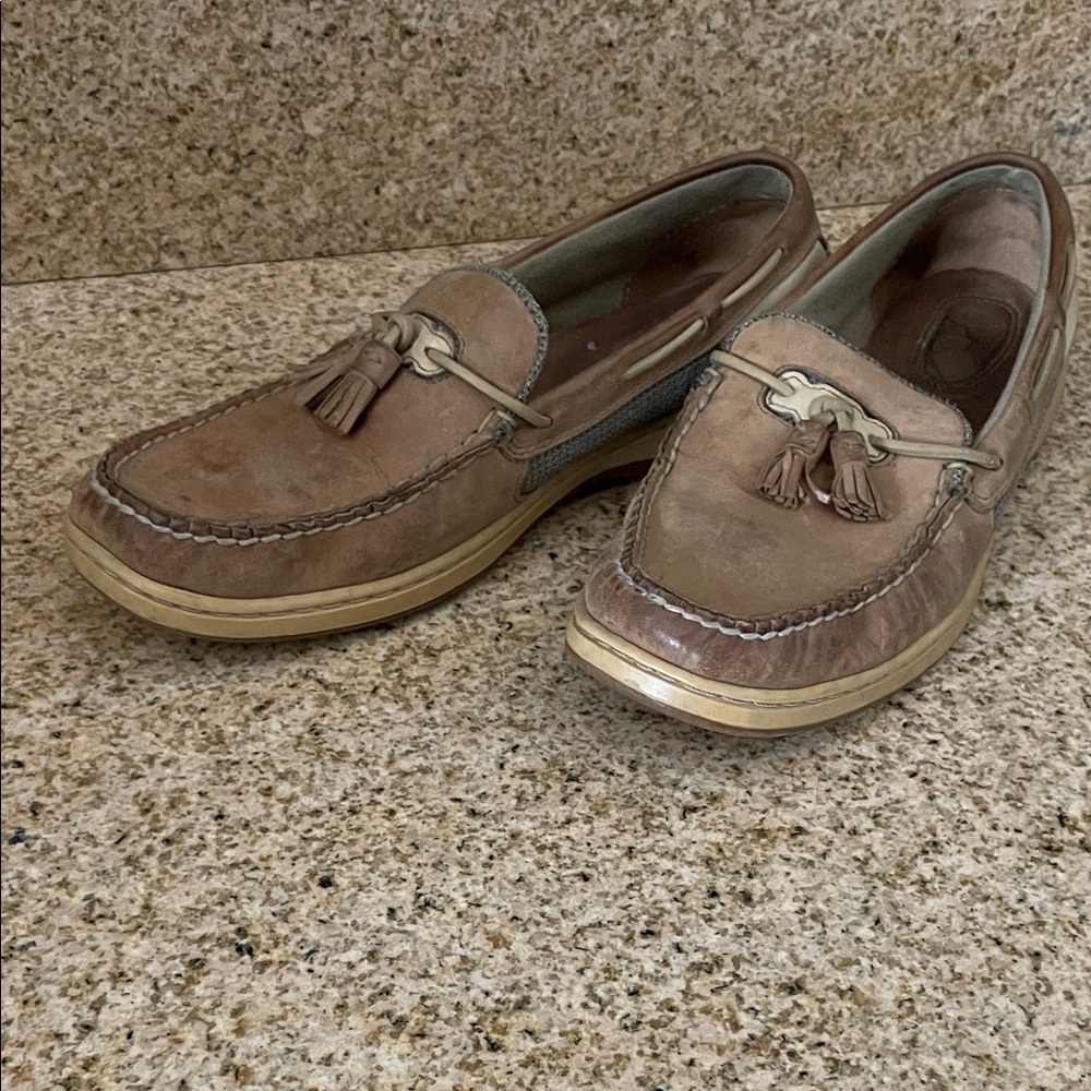 Sperry Tan Leather Loafers